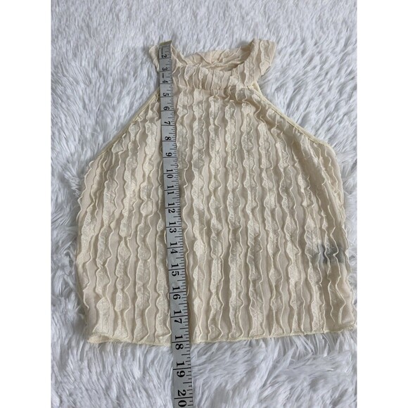 Shein Womens 2 Piece Set Mini Skirt Tank Top Beige Size S Sleeveless Outfit - Picture 8 of 13